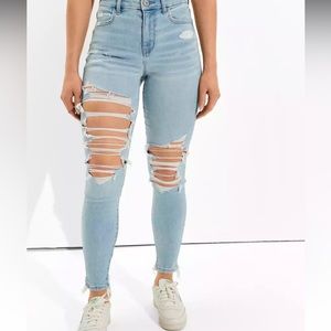 AE Ripped Curvy High-Waisted Jegging
